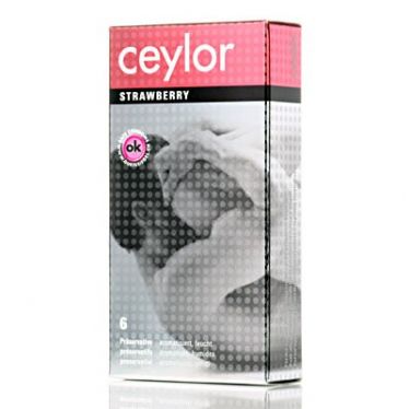 Ceylor Strawberry Condoms x6