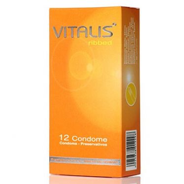 Vitalis Condoms Ribbed x12